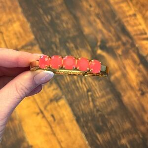 Kate Spade Stackable Gold & Pink Bangle